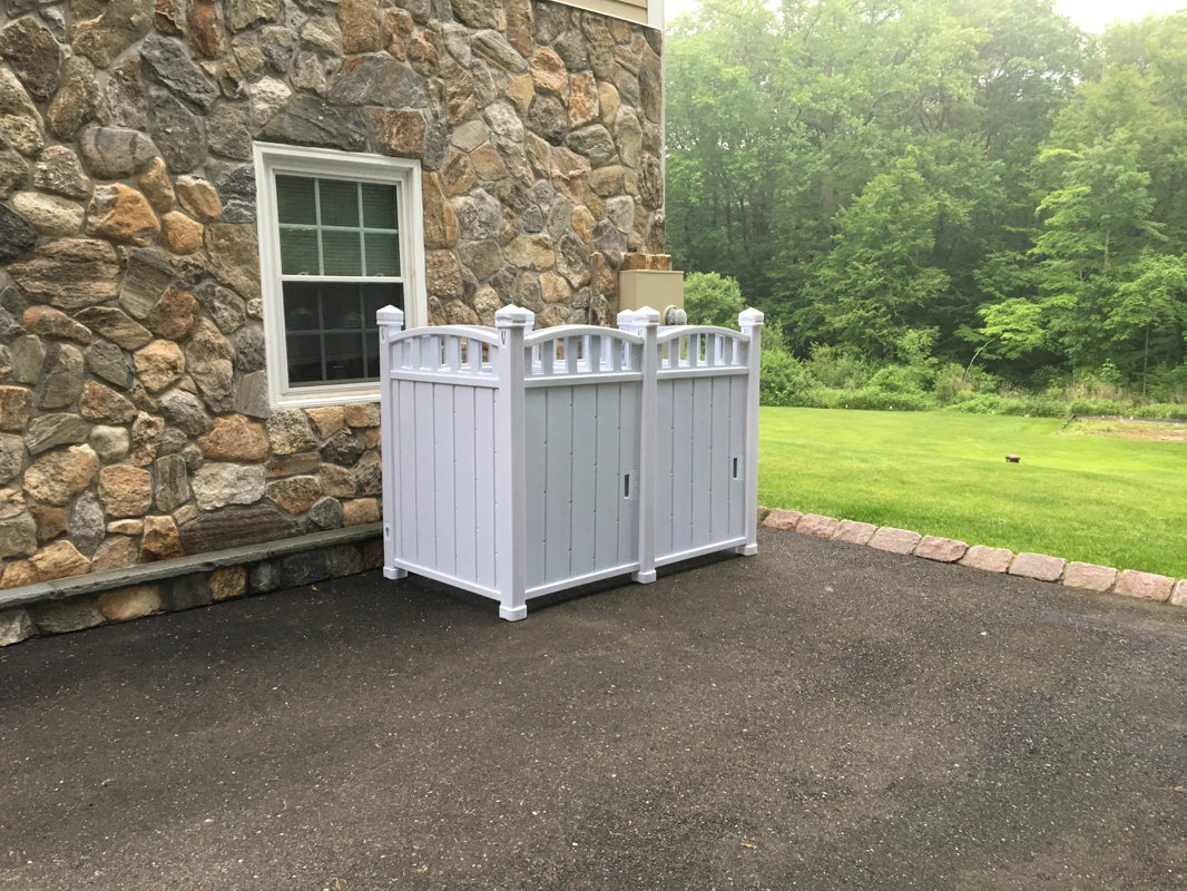 RubbishWrap 6 ft. 6 in. W x 3 ft. 8 in. D Plastic Horizontal Garbage Shed & Reviews Wayfair